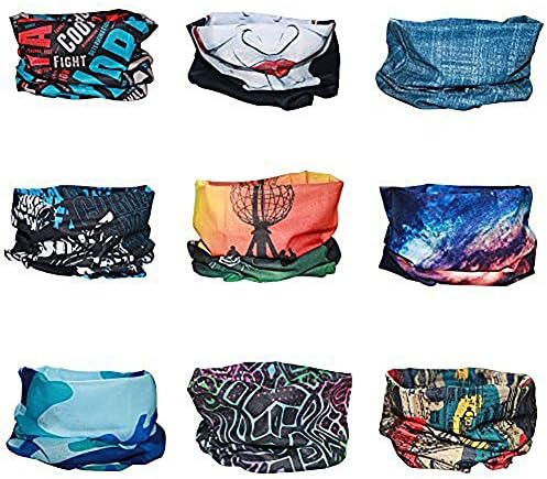 Datechip Mulit purpose Headband Bandana - for Women Men 12-in-1 Sports Magic Scarf UV Insect Shield Wristband Balaclava Headwrap Neck Gaiter