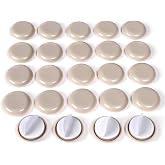 24PCS Self-Stick Furniture Sliders,1Inch Furniture Chair Sliders for Carpet | Round Furniture Movers Sliders for Furniture on Carpet-Adhesive Carpet Sliders, Small Chair Leg Floor Protectors,Move Easily