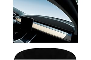 Migaven Dashboard Cover Custom Fit Tesla Model 3 & Model Y, Flannel Dash Mat Compatible with Tesla Model 3 (2017-2023) Model Y (2020-2023) Interior fit Tesla Accessories