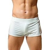 BreakEgg Mens Sports Underwear Boxers Comfortable Quick Dry Mesh Underpanties Man Boxers with Thongs Inner Shorts