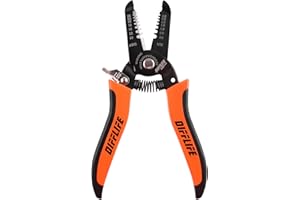 DIFFLIFE 10-22 AWG Wire Stripper Cutter Wire Stripping Tool And Multi-Function Hand Tool，Professional Handle Design And Refined Craftsmanship.