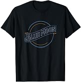 Coors Brewing Company Blue Moon Neon Classic Big Chest Logo T-Shirt