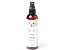 Eye Envy Beard Stain Remover Spray for Dogs/Cats. 100% Natural, Safe. Remove Stains from Drooling, Saliva, Food, Runoff from Tearing. Treats The Cause. Removes Odors. Keeps Dog Beards Clean. 4oz
