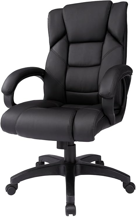 Amazon Co Jp サンワダイレクト プレジデントチェアー ブラック 100 Snc015bk 固定肘 ロッキング調整 文房具 オフィス用品