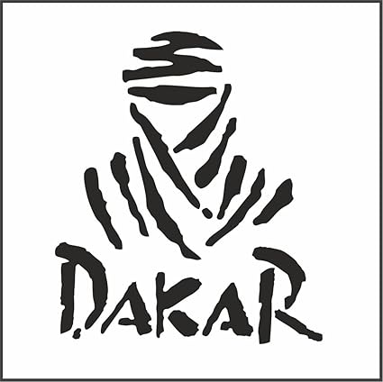 Dakar Rally Helmet Motorcycle Decal Sticker M1 2 3 4 X 2 1 4 Reflective Black Amazon In Car Motorbike