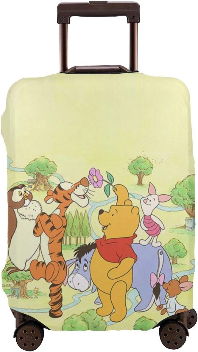 Travel Luggage Cover Winnie The Pooh Luggage Protector Suitcase Cover Fits 18-32 Inch Luggage