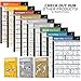 NewMe Fitness Dumbbell Workout Exercise Poster - Now Laminated - Strength Training Chart - Build Muscle, Tone & Tighten - Home Gym Weight Lifting Routine - Body Building Guide w/Free Weights
