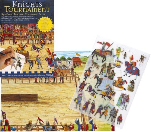 Buzz Knights' Tournament - Medieval Rub Down Transfers Scene