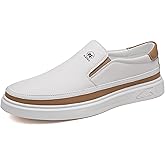 Veslexth Men's Slip-On Loafers Handmade Breathable Comfortable Soft Moccasin Driving Penny Casual Shoes