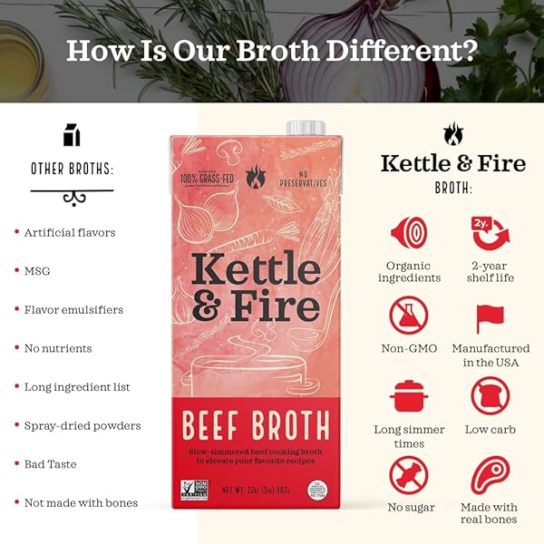 KETTLE AND FIRE BROTH BEEF COOKING 32 OZ
