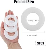Tinshow 3 Pack 816.418.00.1 Flush Valve Base Sealing Washer Geberit Compatible view 2