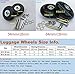 2 Set Luggage Suitcase Replacement Wheels , Bearings Repair Set for Luggage Kits