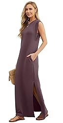 GRECERELLE Womens Summer Casual Loose Split Long
