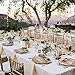 handrong 20pcs Natural Burlap Lace Silverware Napkin Holder Knife Fork Cutlery Pouch 4 x 8 inch Tableware Utensils Bag for Rustic Wedding Party Bridal Baby Shower Christmas Favor Decorations Gifts