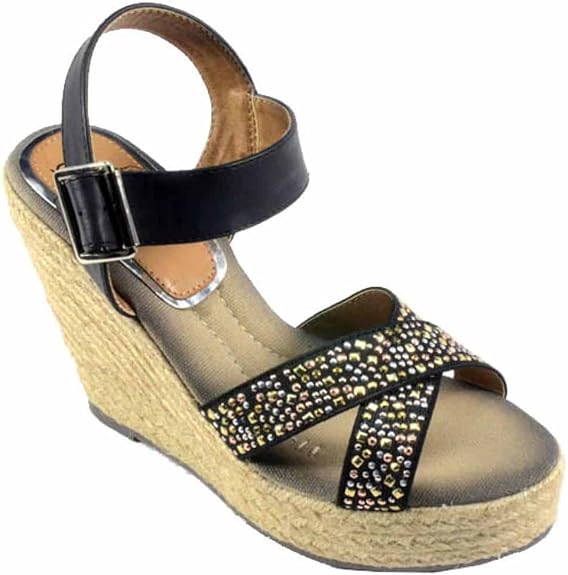 corkys sandals black