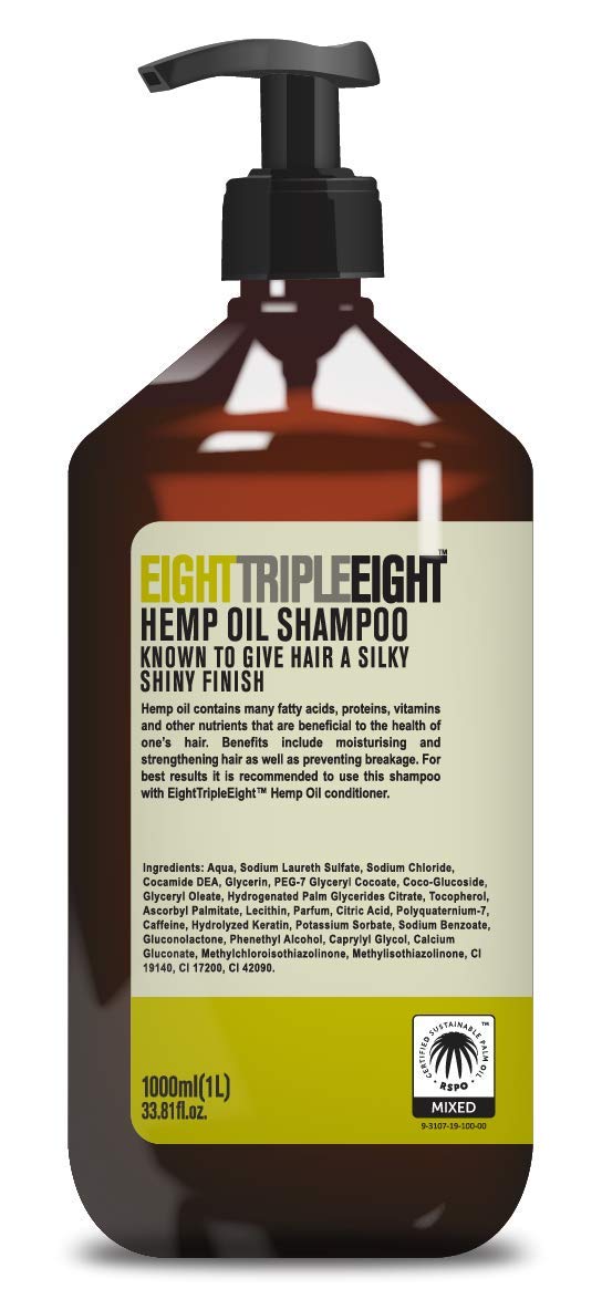 Eight Triple Eight - Hemp Oil Shampoo - 1000ml