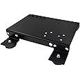 Pressure Washer Skid Plate Frame, Black Painted Steel with Rubber Feet, 10” x 16” Deck Size (Steel)