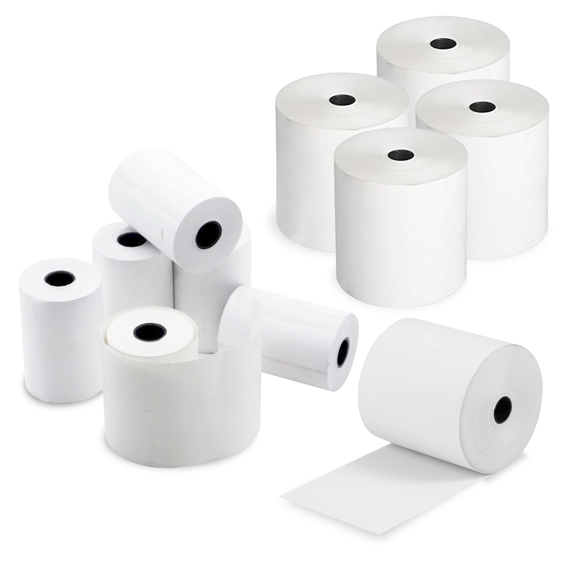 G4GADGET Thermal, Till Rolls 80x80mm (Pack of 10) & 57x40mm (Pack of 20) for Credit Card Machines, POS, EPOS, Cash Registers - BPA-Free, Receipt Paper