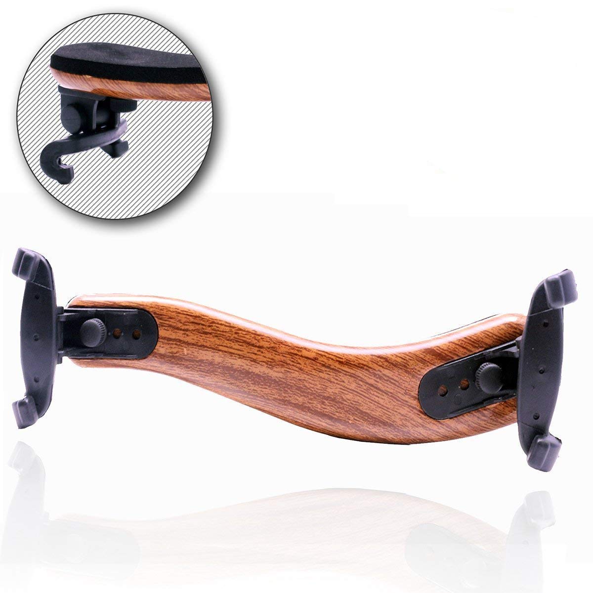 Adjustable Violin Shoulder Rest For 4/4, 3/4 Sizes, Collapsible