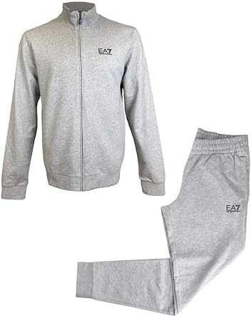 ea7 emporio armani core id tracksuit grey