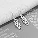 S925 Silver Earrings Enjoit Celtic Knot Drop Dangle Twist Wave Symbol Inifity Ear Loops For Womens