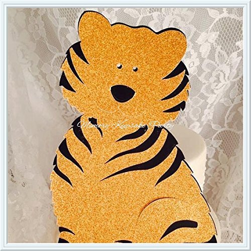 Amazon.com: Tiger Cake Topper or Cupcake Toppers: Handmade