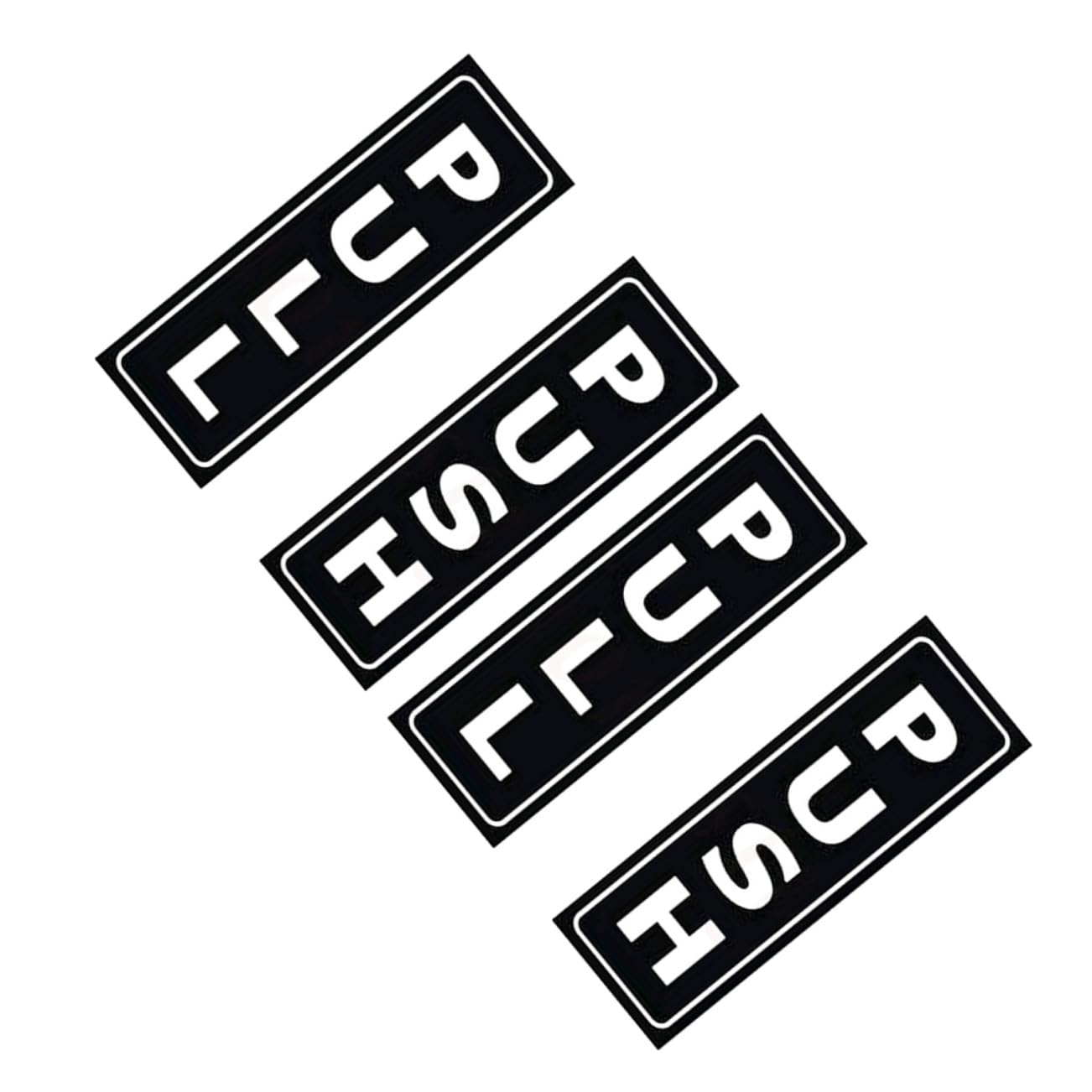 NUOBESTY Push Pull Door Sign Stickers,Back Self-Adhesive Vinyl Decals,Indoor and Outdoor Use - 4 Labels