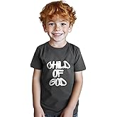 Christian T-Shirts Child of God Shirt Kids Toddler Cute Girls Boys Short Sleeve Tops Graphic I'm A Child of God Tee 2-8 Years