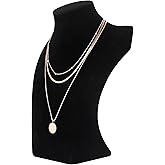 Polmart H2 Necklace Display Bust (Black Velvet, 10”H)