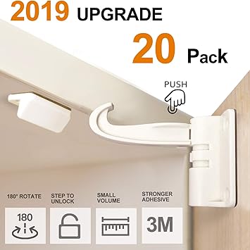 Amazon Com 20 Pack Newest Kitchen Cabinet Locks Child Safety