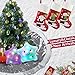 BSTAOFY 3 pcs Christmas Stockings Santa Claus Reindeer Snowman in Plaid Suit with Gift Box Socks for Assorted Xmas Tree Hanging Decor Party Ornaments Family