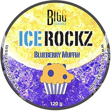 icerockz Pasta para shisha Gusto Ice Rockz magdalenas Ai Arándanos – 5 paquetes de 120 g