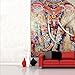 European Floral Tapestry Wall Hanging,Pesine Indian tapestries Decor Hippie Bohemian Flower Tapestry Wall Hanging Elephant Tapestry
