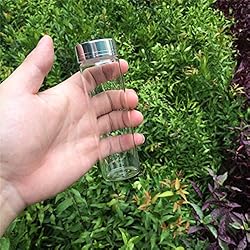 90ml Glass Bottles Aluminium Cap Transparent Clear