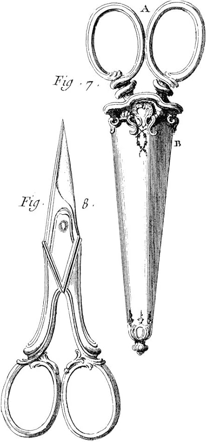 Amazon ハサミ 18世紀 パリの宝石商店からのはさみ フランス語の刻印 18世紀 ポスタープリント 18 X 24 アートフレーム ポスター オンライン通販