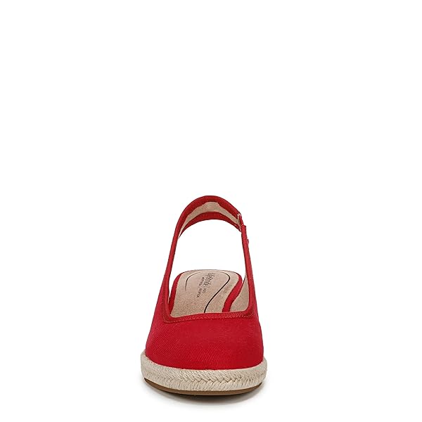 LIFESTRIDE WOMENS KAYDEN WEDGE SANDAL FIRE RED 6 W