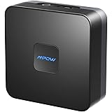 Mpow Bluetooth Receiver for Home Music Streaming System, Wireless Audio Adapter,Bluetooth 4.1 Music Adapter with High-fidelity Stereo Sound and Up to 15 Hours Working-Time Battery,Black