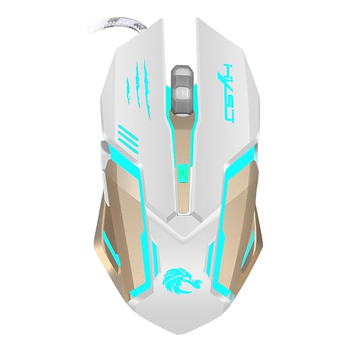 Akemiao Gaming Mouse Maus-Spiel Ergonomisches Design für einen Hauch komfortabel, langfristige Verwendung ohne Mühe und profe