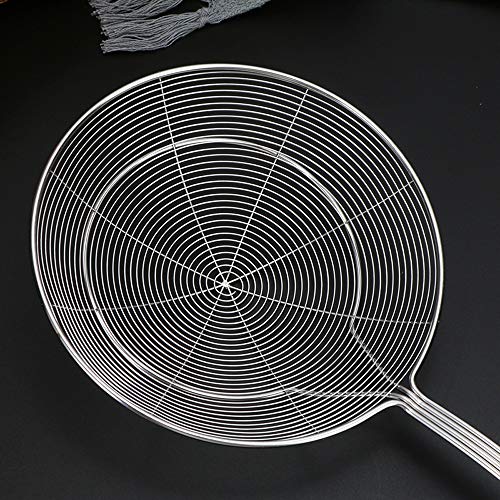 Euone Spider Strainer Clearance Sale , Stainless Steel Solid Spider Strainer Skimmer Ladle With Handle Kitchen Tool
