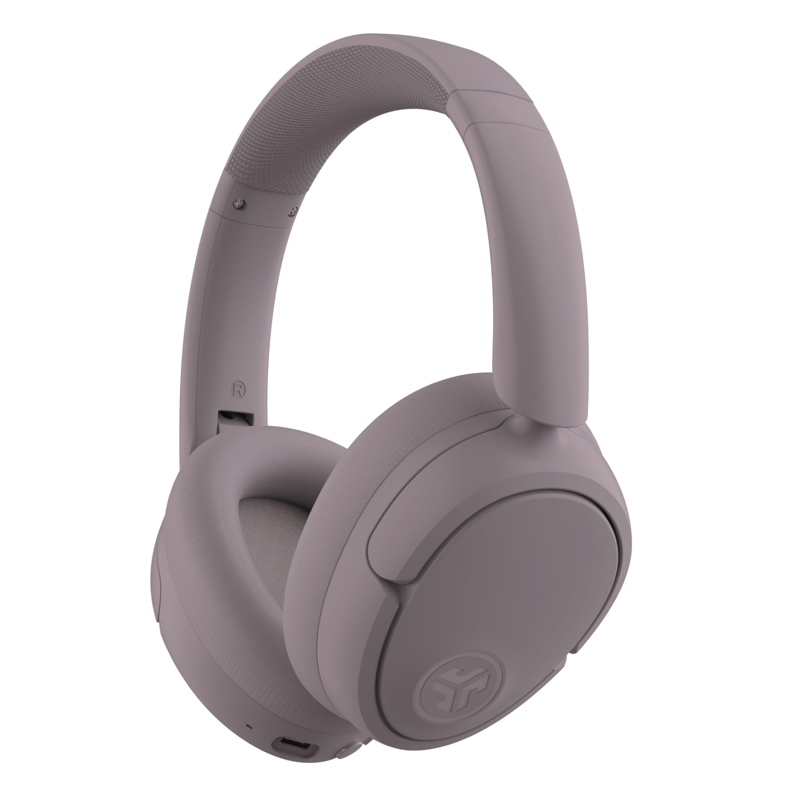 JLab JBuds LUX ANC Active Noise Cancelling Headphones - Wireless Over Ear Headphones with Microphone, 70+ H Playtime Foldable Bluetooth Earphones with Multipoint & Customisable Sound, Mauve