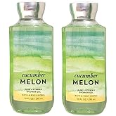 Bath and Body Works Cucumber Melon Shower Gel Gift Sets For Women 10 Oz 2 Pack (Cucumber Melon)