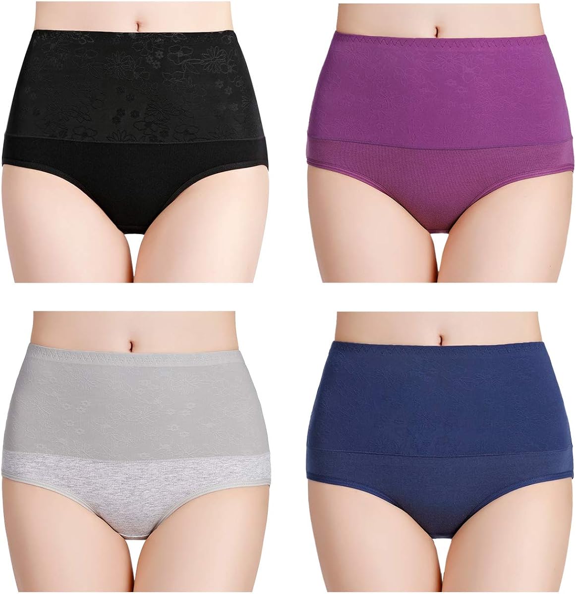 wirarpa Mutande Slip Donna Mutande Culotte Vita Alta Cotone Contenitive  Pantaloncini lencicol Intimo modellante Moda
