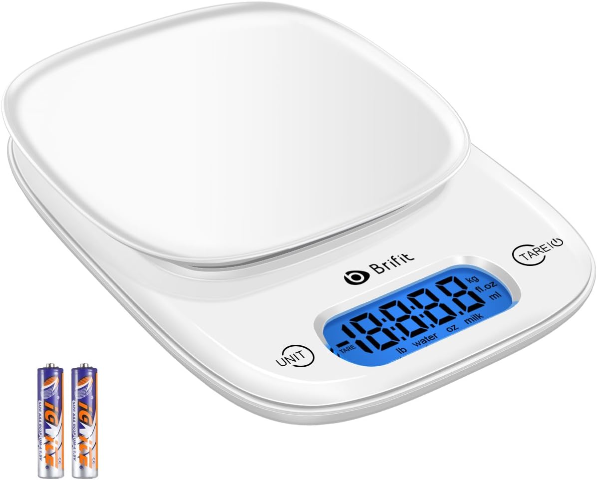 AMIR Digital Kitchen Scale, Upgraded 5000g Electronic Cooking Food
