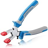 SPEEDWOX 6" Glass Running Pliers, Stained Glass Cutting &amp; Key Fob Tool | Glass Breaking Pliers, 6" Breaker Tool For Stained Glass Cutting, Key Fob Hardware Install, Rubber Grip Mini Pliers