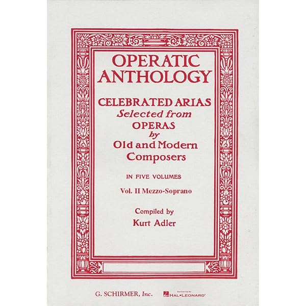Operatic Anthology - Volume 1: Soprano and Piano: Adler, Kurt