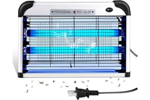 Hefite Bug Zapper Indoor, 3500V Electric Fly Killer with 20W UV Light, Mosquito & Insect Catcher with Safety Mesh for Home, B