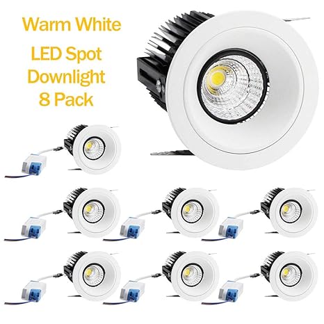 Adjustable 15w Warm White Led Indoor Roof Mounted Cob Spotlights