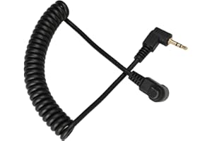 HangTon Remote Shutter Release Trigger Cable for Canon R3 R5 1DX 6D 7D 5D MKIII 60D EOS SLR Camera, 2.5mm Controller to N3