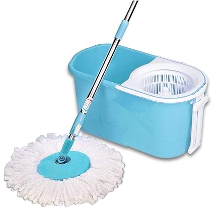 Gala e-Quick Spin Mop with Easy Wheels and Bucket with Free Refill