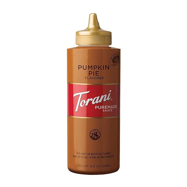 TORANI PUREMADE SAUCE, PUMPKIN PIE, SQUEEZE BOTTLE, 16.5...